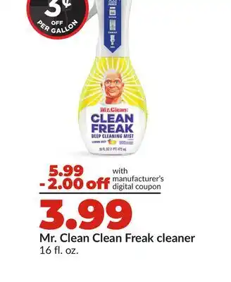 Hy-Vee Mr. Clean Clean Freak cleaner offer