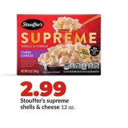 Hy-Vee Stouffer's supreme shells & cheese offer