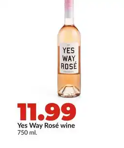 Hy-Vee Yes Way Rosé wine offer