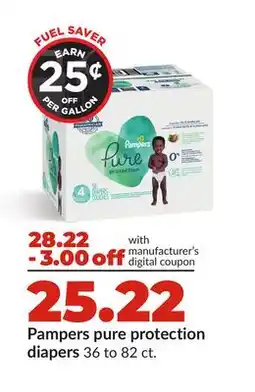 Hy-Vee Pampers pure protection diapers offer
