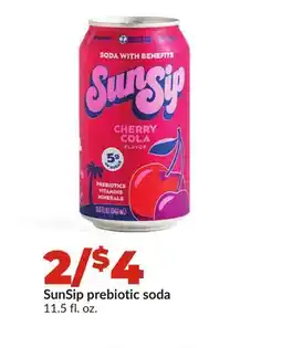 Hy-Vee SunSip prebiotic soda offer