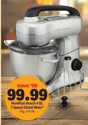 Meijer Hamilton Beach 4 Qt. 7 Speed Stand Mixer offer