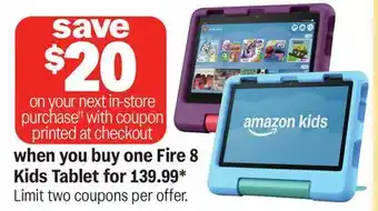 Meijer Fire 8 Kids Tablet offer