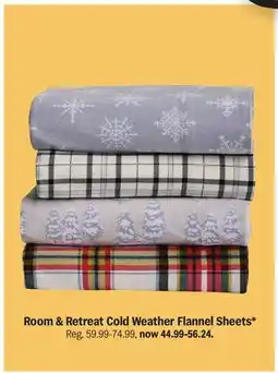 Meijer Room & Retreat Cold Weather Flannel Sheets offer