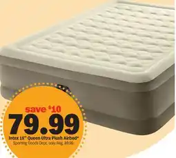 Meijer Intex 18'' Queen Ultra Plush Airbed offer