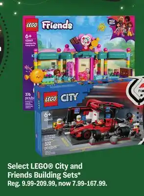 Meijer Select LEGO City and Friends Building Sets offer