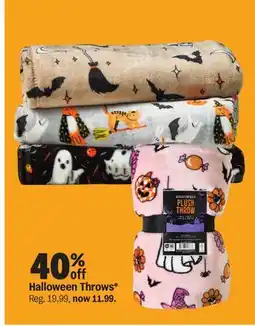 Meijer Halloween Throws offer