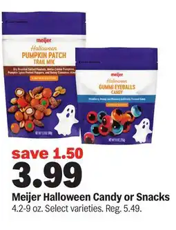 Meijer Meijer Halloween Candy or Snacks offer