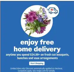 Meijer Fresh Cut Bouquets offer