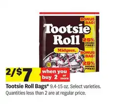 Meijer Tootsie Roll Bags offer