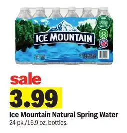 Meijer Ice Mountain Natural Spring Water offer