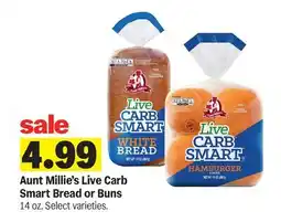 Meijer Aunt Millie's Live Carb Smart Bread or Buns offer