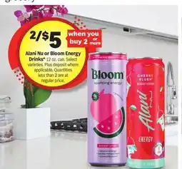 Meijer Alani Nu or Bloom Energy Drinks offer