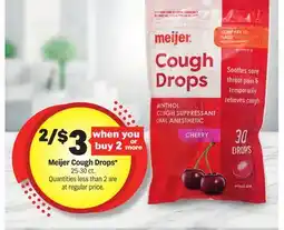 Meijer Meijer Cough Drops offer