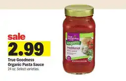 Meijer True Goodness Organic Pasta Sauce offer