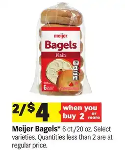 Meijer Meijer Bagels offer