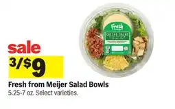 Meijer Fresh from Meijer Salad Bowls offer