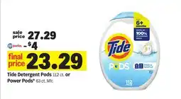 Meijer Tide Detergent Pods 112 ct. or Power Pods* 63 ct offer