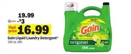 Meijer Gain Liquid Laundry Detergent offer