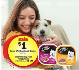 Meijer Cesar Wet Dog Food Single offer