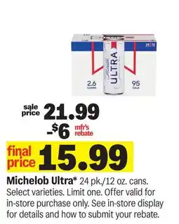 Meijer Michelob Ultra offer