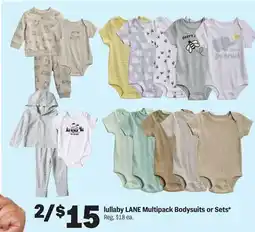Meijer lullaby LANE Multipack Bodysuits or Sets offer