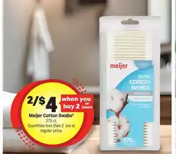 Meijer Meijer Cotton Swabs offer