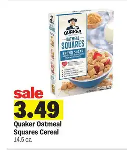 Meijer Quaker Oatmeal Squares Cereal offer