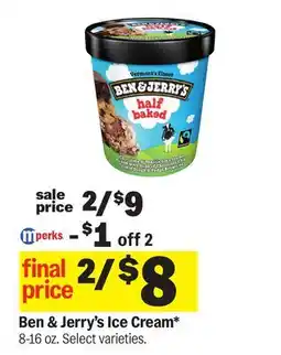 Meijer Ben & Jerry's Ice Cream offer