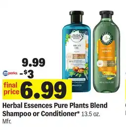 Meijer Herbal Essences Pure Plants Blend Shampoo or Conditioner offer