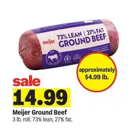Meijer Meijer Ground Beef offer