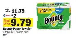 Meijer Bounty Paper Towels offer
