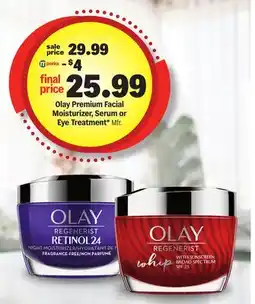 Meijer Olay Premium Facial Moisturizer, Serum or Eye Treatment offer