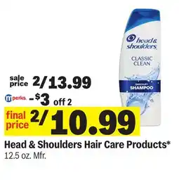 Meijer Head & Shoulders Hair Care Products offer