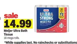 Meijer Meijer Ultra Bath Tissue offer