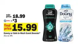 Meijer Downy or Gain In-Wash Scent Booster offer