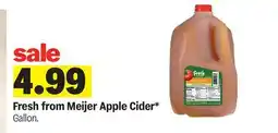 Meijer Fresh from Meijer Apple Cider offer