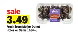 Meijer Meijer Donut Holes or Gems offer