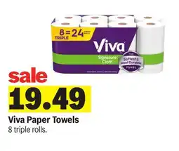 Meijer Viva Paper Towels offer