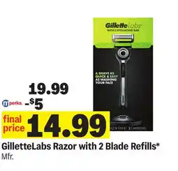 Meijer GilletteLabs Razor with 2 Blade Refills offer