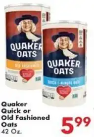 Fairplay Quaker Quick or Old Fashioned Oats offer