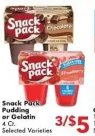 Fairplay Snack Pack Pudding or Gelatin offer