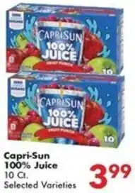 Fairplay Capri-Sun 100% Juice offer