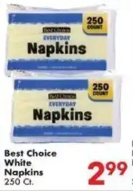 Fairplay Best Choice White Napkins offer