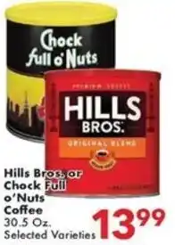 Fairplay Hills Bros, or Chock Full o'Nuts Coffee offer