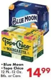 Fairplay Blue Moon and Topo Chico offer