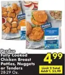 Fairplay Perdue Fully Cooked Chicken Breast Patties, Nuggets or Tenders offer