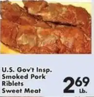 Fairplay U.S. Gov't Insp. Smoked Pork Riblets Sweet Meat offer