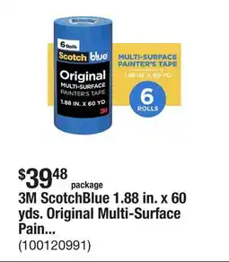 The Home Depot 3M ScotchBlue 1.88 in. x 60 yds. Original Multi-Surface Painter's Tape (6-Pack) offer