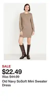 Old Navy Old Navy SoSoft Mini Sweater Dress offer